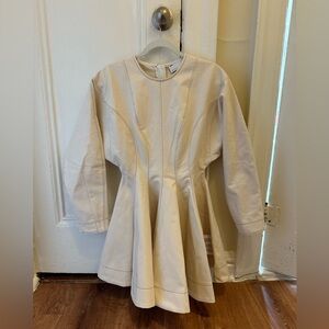 ASOS edition beige dress with a zipper